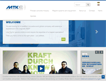 Tablet Screenshot of mtk-magnetfabrik.de